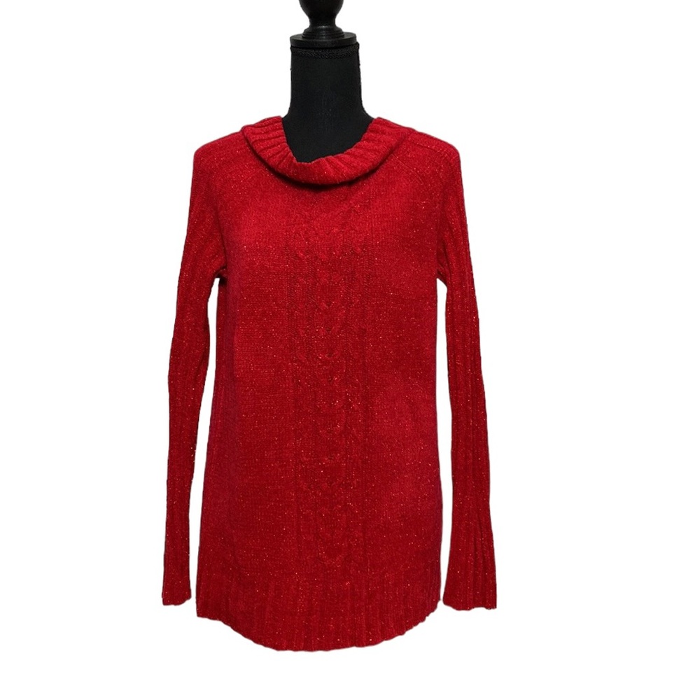 Red Long Sleeve Business Casual Sweater M